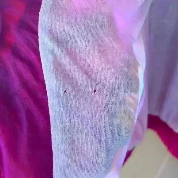 Vintage Basic Rituals Track Jacket Windbreaker Pink Color Block Floral M - Picture 9 of 11